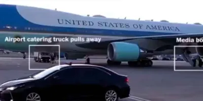 Trump salió de Turquía oculto en avión militar tras amenaza de Irán