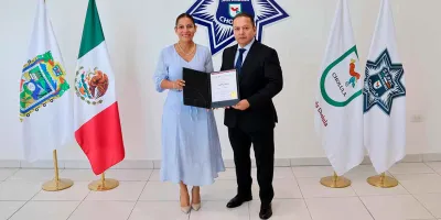 Luis Flores, único mando municipal en diplomado nacional de seguridad