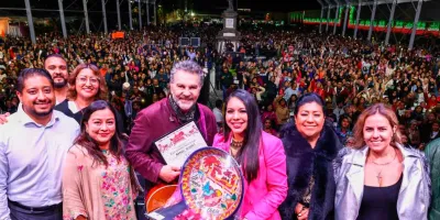Con Mijares y miles de visitantes, Tonantzin Fernández inauguró la 76ª Feria Milenaria