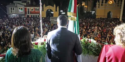 Omar Muñoz encabezó el Grito de Independencia en Cuautlancingo