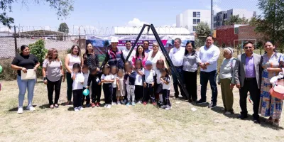 Destina Lupita Cuautle obra para mejorar la seguridad de preescolar en inspectoría Concepción La Cruz