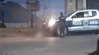 Mat4an Policías municipales a LOMITO por diversión en Ocotlán de Morelos