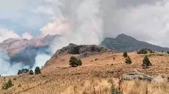 Incendio en el Izta-Popo por dejar fogata sin apagar