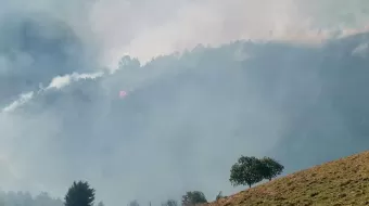 Incontrolable incendio en la Sierra Negra