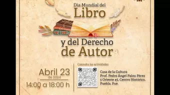 Para conmemorar el Día Mundial del Libro y de Derecho de Autor, Cultura alista actividades