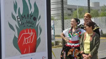 Lilia Cedillo inaugura expo “5 de Mayo, carteles por una soberanía del pueblo mexicano”