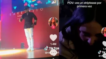 VIDEO. Joven se viraliza tras acudir por primera vez a un show de striptease en Cancún