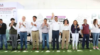 Salomón Céspedes inaugura rastro municipal en Serdán