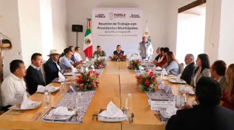 Gobernador Alejandro Armenta impulsa proyectos estratégicos en Texmelucan
