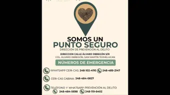 Texmelucan lanza ‘Puntos Seguros’ para reforzar seguridad y cultura de denuncia
