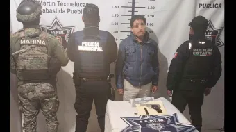 Operativo en San Martín Texmelucan deja la detención de un hombre por portación de arma