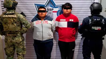 Aprehenden a tres hombres con armas y drogas en operativo en San Baltazar Temaxcalac