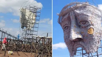 El Cristo Roto, avanza construcción de la emblemática escultura en Serdán