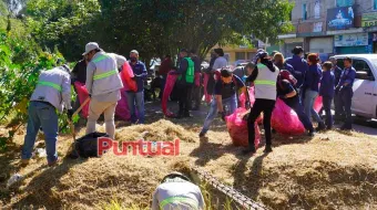 En Texmelucan inicia la primera jornada de limpieza del Río Atoyac impulsada por la 4T