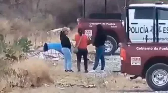 Macabro hallazgo en Fundadores de Chapultepec, Puebla: Dejan cadáver en tambo 