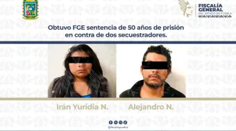 FGE obtiene sentencia ejemplar por secuestro ocurrido en 2017 en Tlachichuca