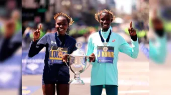 VIDEO. Lokedi y Korir coronan el dominio keniano en Maratón de Boston 2025