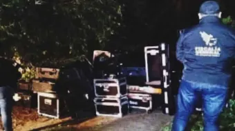 Hallan equipo musical robado a Los Ángeles Azules en San Martín Texmelucan