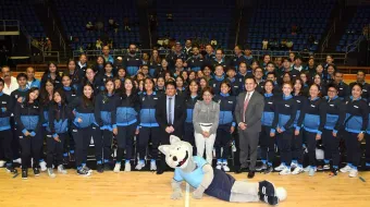 Abandera Rectora Lilia Cedillo a la delegación BUAP para los Juegos Deportivos Nacionales Escolares 2025