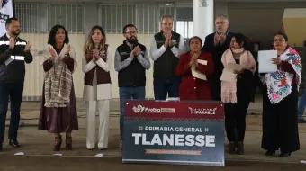 Entrega Pepe Chedraui obra educativa en la Primaria General Tlanesse