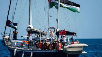 Fuerzas israelíes intercepta flotilla humanitaria con Greta Thunberg rumbo a Gaza