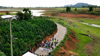 Puntual Entregan obra de mejoramiento del camino al Barrio La Mesita, en Huauchinango