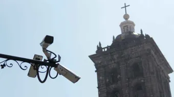 Nueva VIDEOVIGILANCIA en el centro histórico; autoridades retiran equipos de comercios