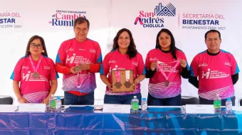 Presentan Playera y Medalla para el Medio Maratón del Día del Papá en San Andrés Cholula