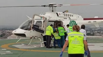 Poblano herido en Guerrero es trasladado a Puebla en helicóptero