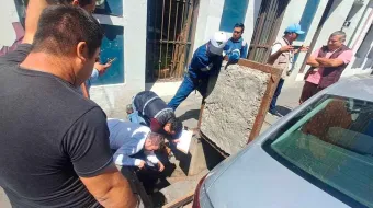 Realiza Gobierno de la Ciudad recorridos para identificar y atender puntos de riesgo de inundación en el Centro Histórico
