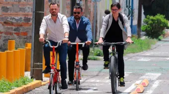 Supervisa Gobierno de la Ciudad ampliación de la red de infraestructura ciclista de la capital