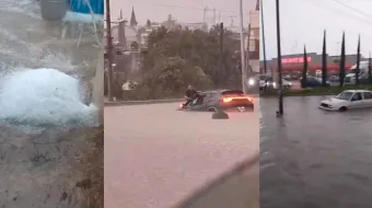 Lluvia, granizo y vientos azotaron a los poblanos 