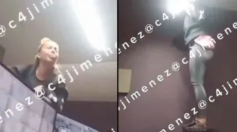 VIDEO. Escándalo en Narvarte: extranjera agrede a guardia de seguridad y se niega a pagar mantenimiento