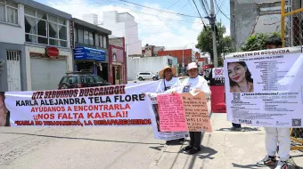 Familiares exigen resultados a la Fiscalía para encontrar a Karla 