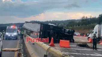Fatal accidente en la autopista México-Puebla a la altura de Tlahuapan deja un muerto