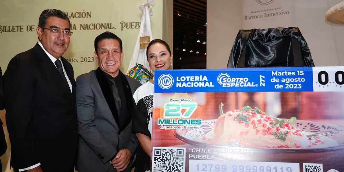 Juega tu suerte con un “cachito” de Chile en Nogada de la Lotería Nacional