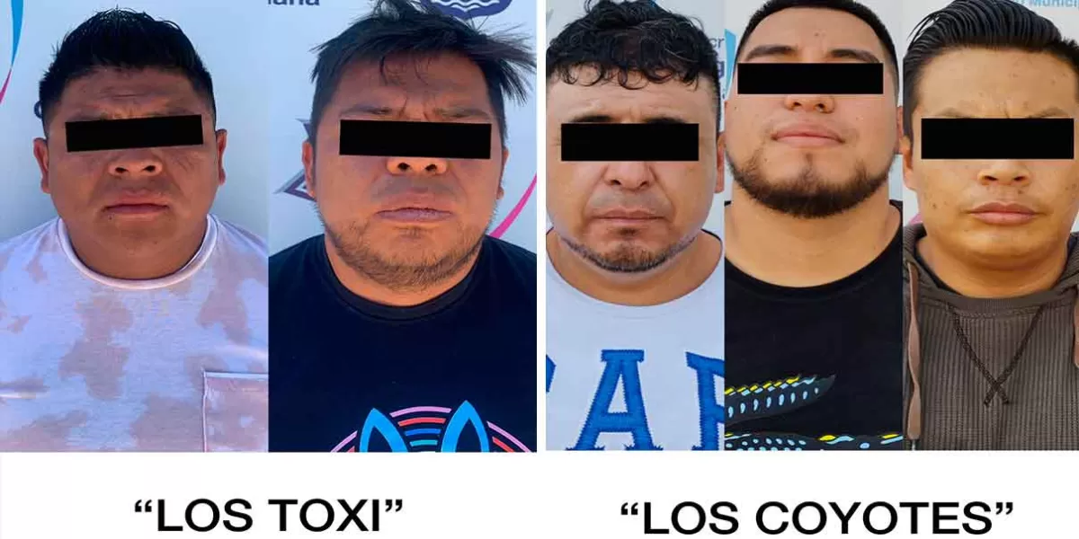 Atrapan a cinco integrantes de las bandas delictivas “Los Toxi” y “Los Coyotes”