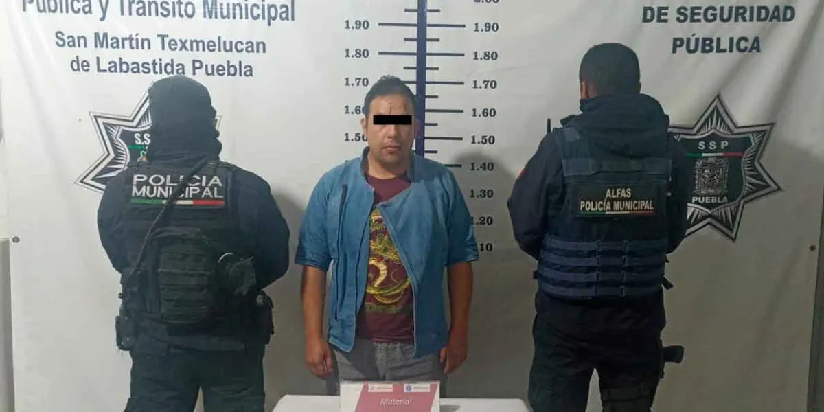 Colombiano es detenido tras agredir a una mujer y a su hijo en Texmelucan