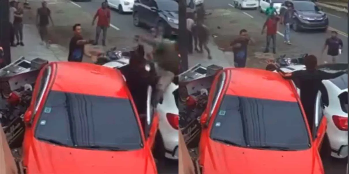 VIDEO. Aparatoso accidente en ensanche La Fe desata enfrentamiento 