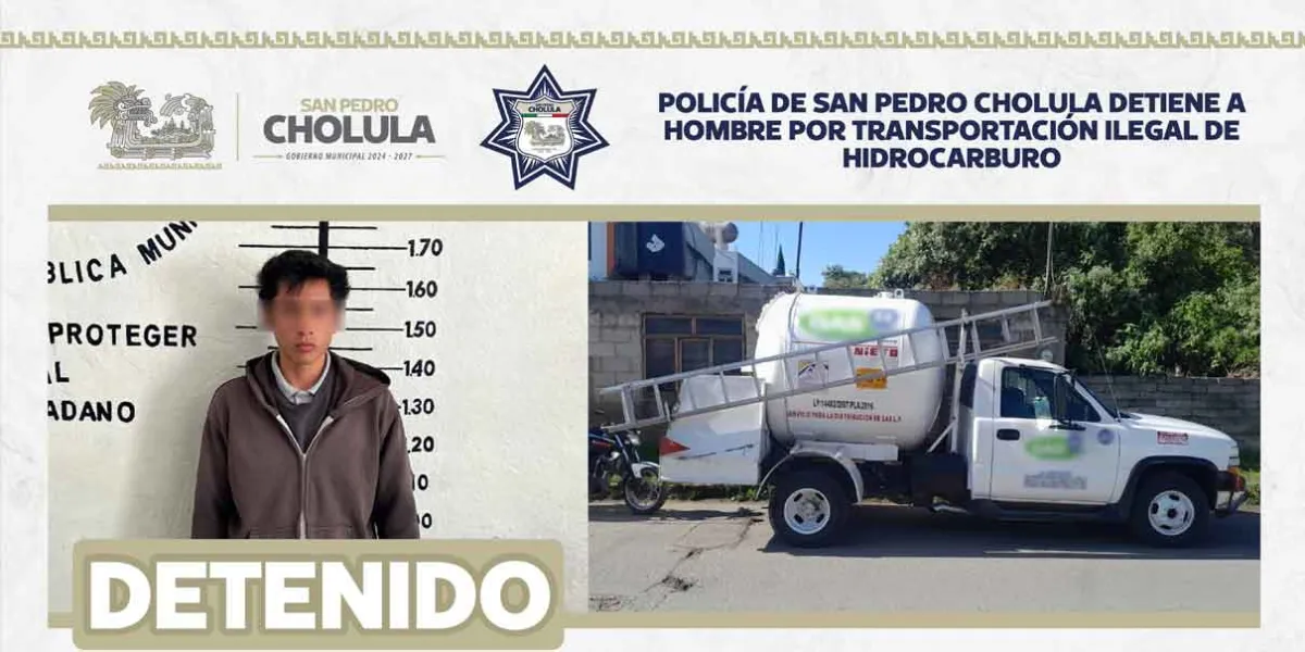 Detiene a Mario Alberto por transportar ilegalmente hidrocarburo en San Pedro