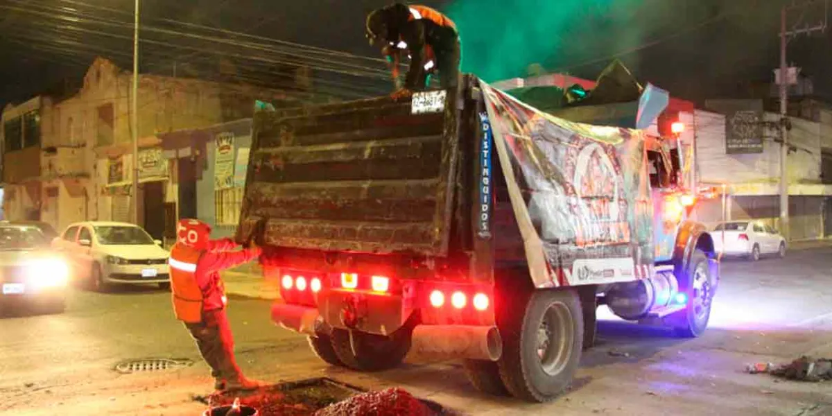El Bacheo Nocturno acabó con más de 2 mil hoyos en calles capitalinas
