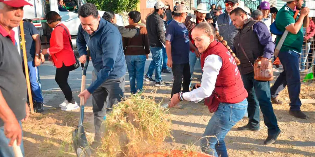 Participaron Armenta y Chedraui en faenas de Morena en la capital 