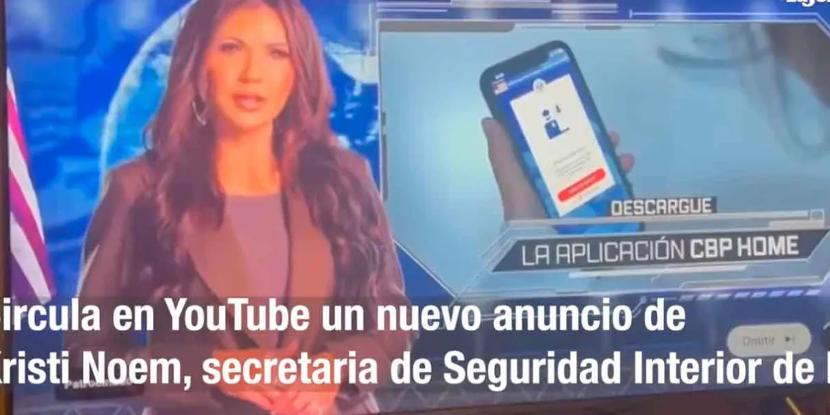El video, ahora doblado al español, pide a migrantes que se “autodeporten” con una app; ya circula en YouTube y anteriormente fue transmitido en televisión abierta mexicana.