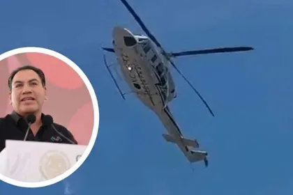Helicóptero donde viajaba gobernador de Chiapas realiza maniobra de emergencia