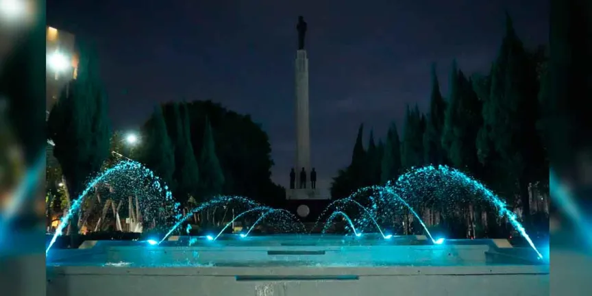 Fortalece gobierno de Pepe Chedraui espacios funcionales con inauguración del mantenimiento de la fuente Hermanos Serdán