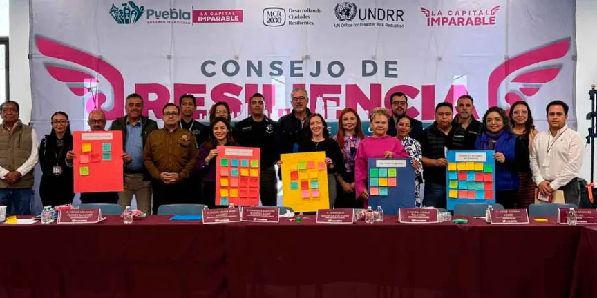 Puebla capital se integra a la iniciativa Making Cities Resilient 2030, fortaleciendo sus capacidades institucionales, la gestión de riesgos y la cooperación regional