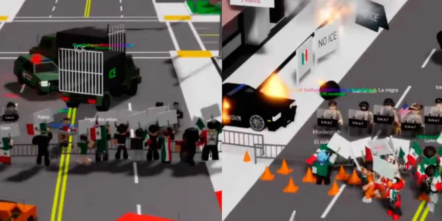 Protestas en Roblox contra el ICE revelan el miedo migrante de niños latinos en EU