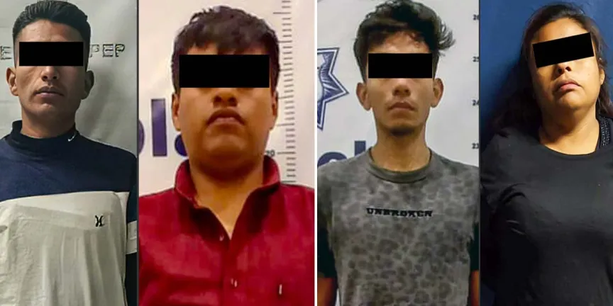 Detienen a banda en Tehuacán con 350 envoltorios de drogas y armas de fuego