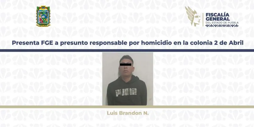 Atrapan al asesino de una mujer asaltada en la junta auxiliar Ignacio Zaragoza