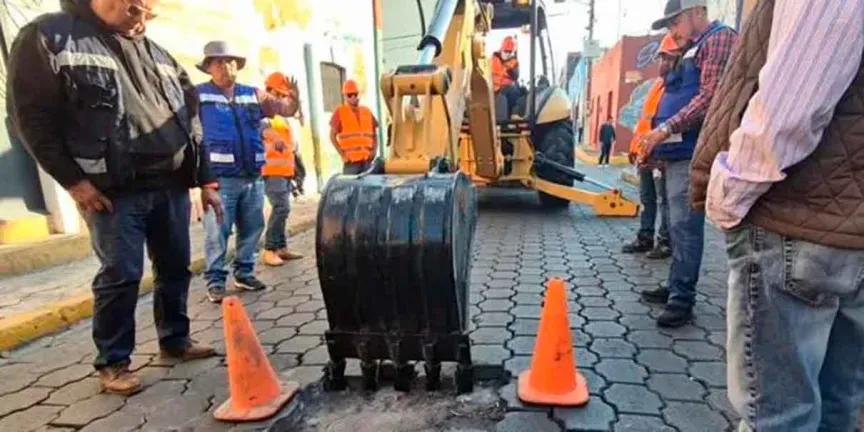 Obra en Cinco Norte destapa estructura prehispánica y confirma riqueza histórica de Atlixco